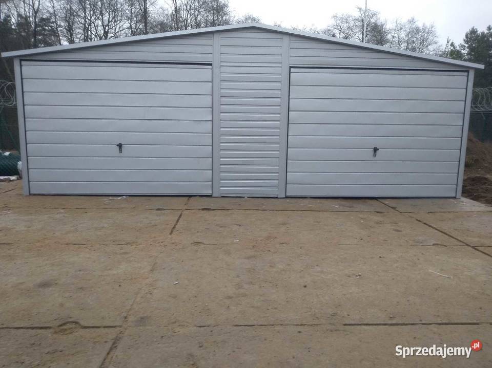 Garaż dwuspadowy 6x5 kolor mazowieckie Mińsk Mazowiecki sprzedam