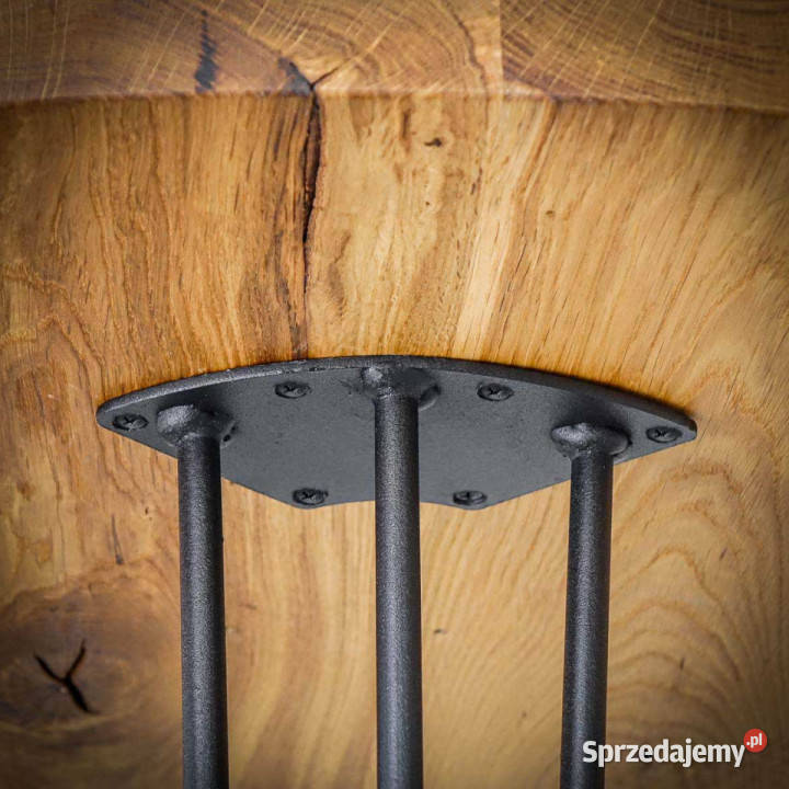 Noga HAIRPIN z pręta potrójna 73 CZARNA Meble Chmielnik