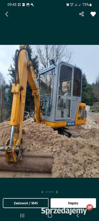 Minikoparka 15t 2003 yuchai yc15 koparka nie dolnośląskie