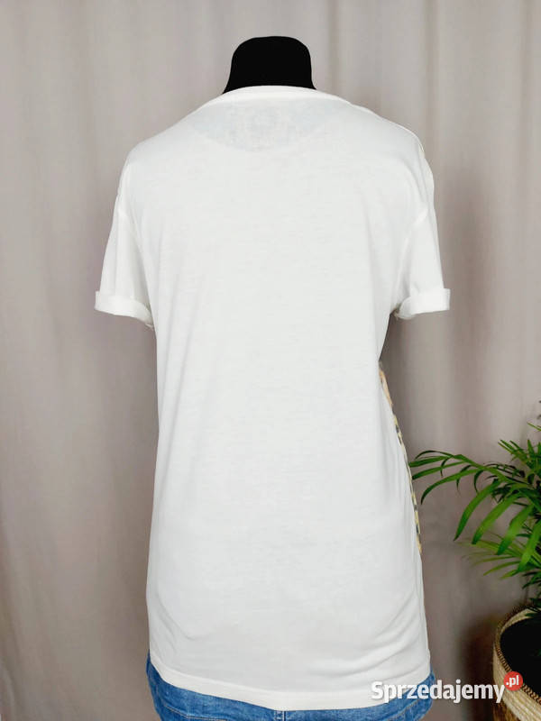 Bluzka damska Tshirt krótki rękaw luźna oversize Złoczew