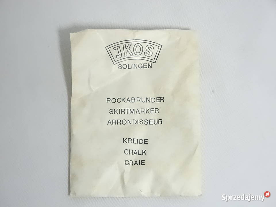 Marker spódnicy firmy JKOS 60 Biłgoraj