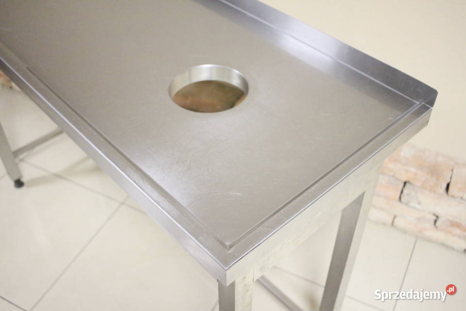 Stół gastronomiczny 130x50 z otworem na odpadki Gastronomia Pszczyna