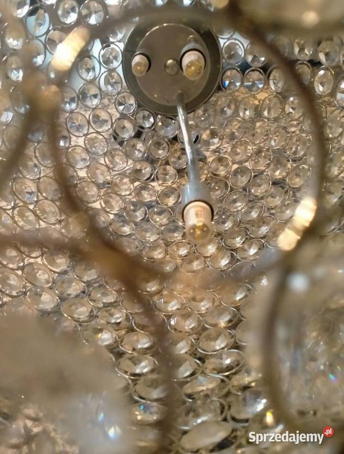 Żyrandol lampa wisząca kryształowa sprzedam