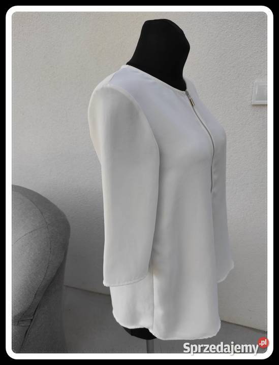 Zara basic biała bluzka koszula damska XS 34 36 Płock