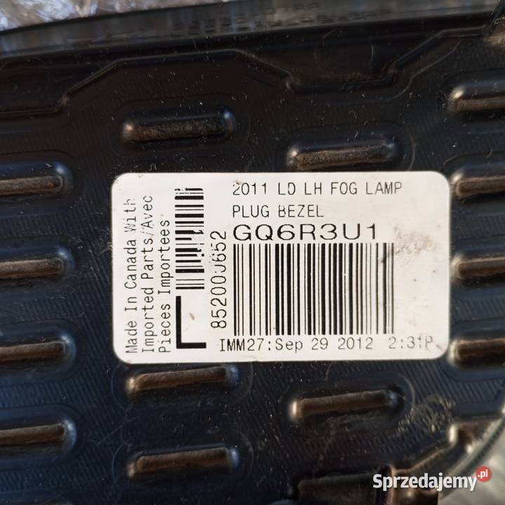Dodge Charger zaślepka zderzaka przód 20112014r dolnośląskie Złotoryja
