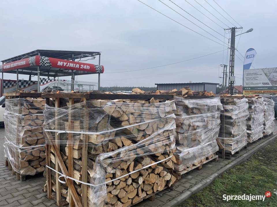 Drewno opałowe kominkowe transport buk Dąb grab Opał Czarna