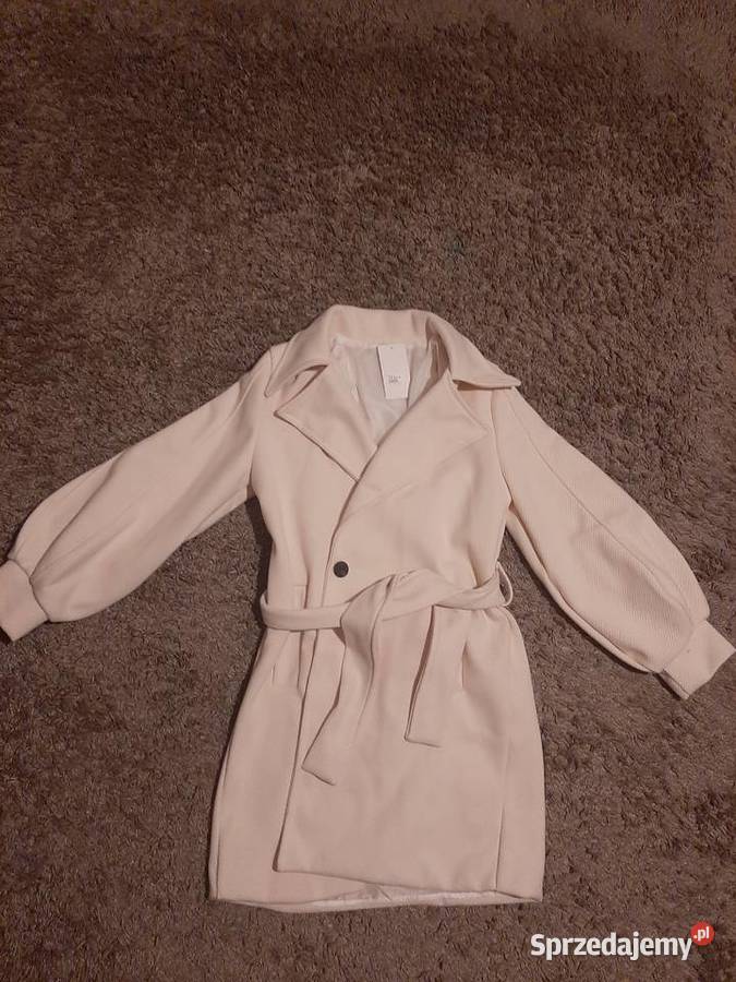 Sprzedam PŁASZCZ DAMSKI może być ślubny brązowy/beżowy Kurtki i płaszcze Krosno