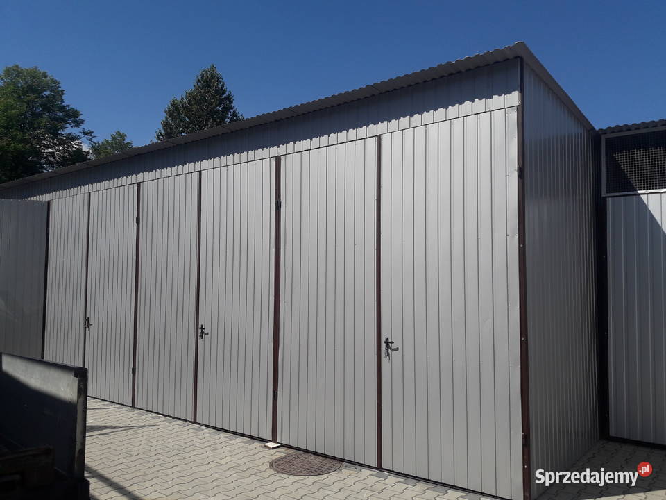 Garaż Blaszany Jednospadowy Garaże Blaszane 36m2 Gniezno