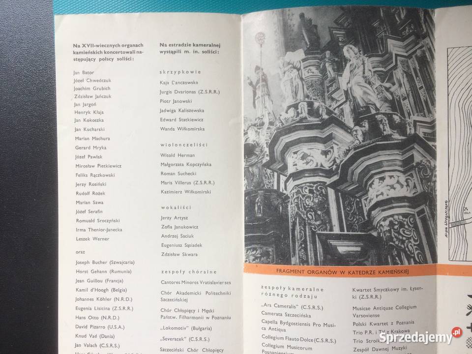 3475 Festiwal Muzyki Organowej i Kameralnej Szczecin sprzedam