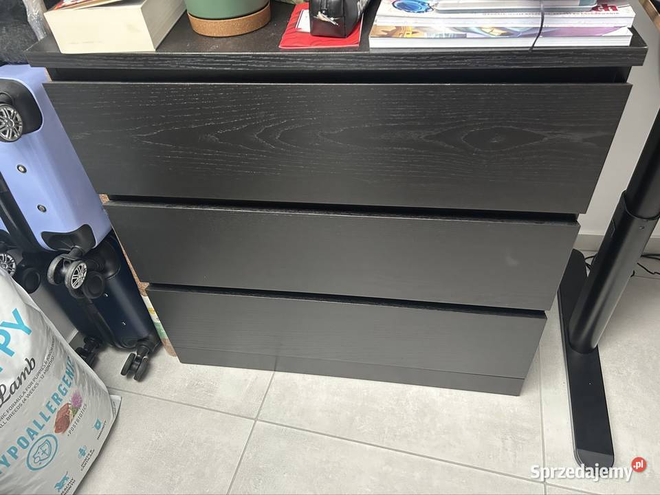 Komoda malm ikea z 3 szufladami stan igła Gliwice