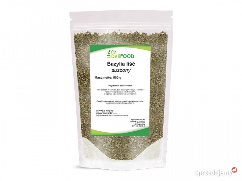 Bazylia liść 500g Brzozów