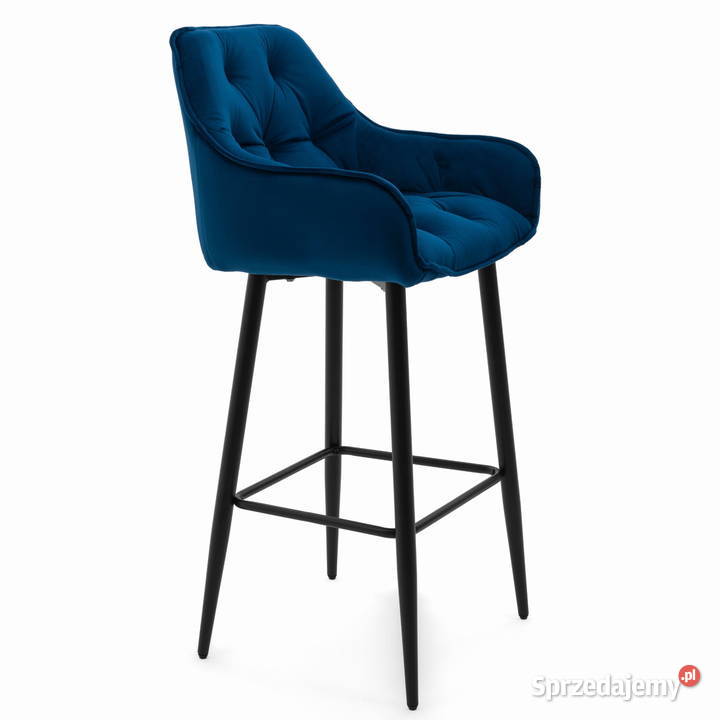 Granatowy Hoker Tapicerowany Siena Wysyłka 24H wielkopolskie Tarchały Małe sprzedam