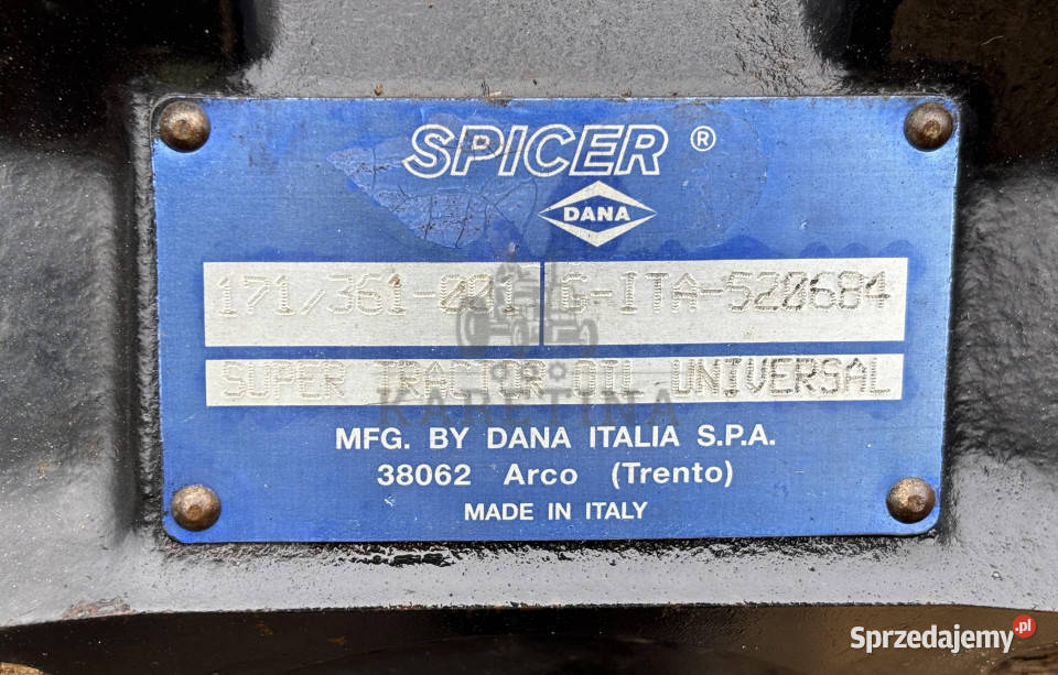 Dana Spicer 171361 Most Zwolnica Zwrotnica