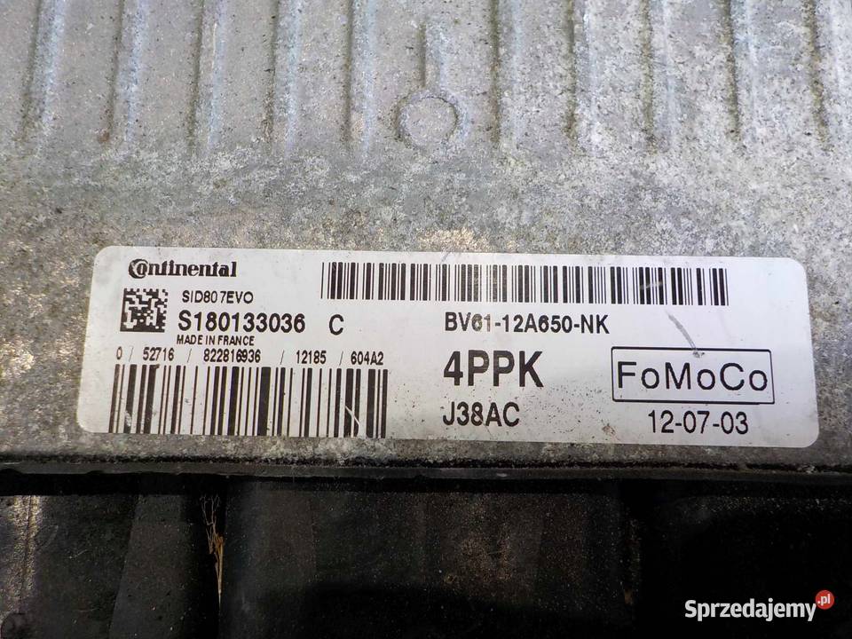 FORD FOCUS MK3 16 TDCI 12r sterownik silnika osobowe Suków