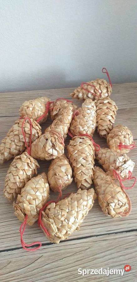 Słomiane dzwonki i szyszki