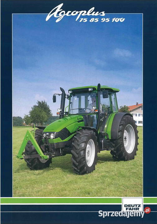 Instrukcja obsługi Deutz Fahr Agroplus 75 85 95 Szamotuły