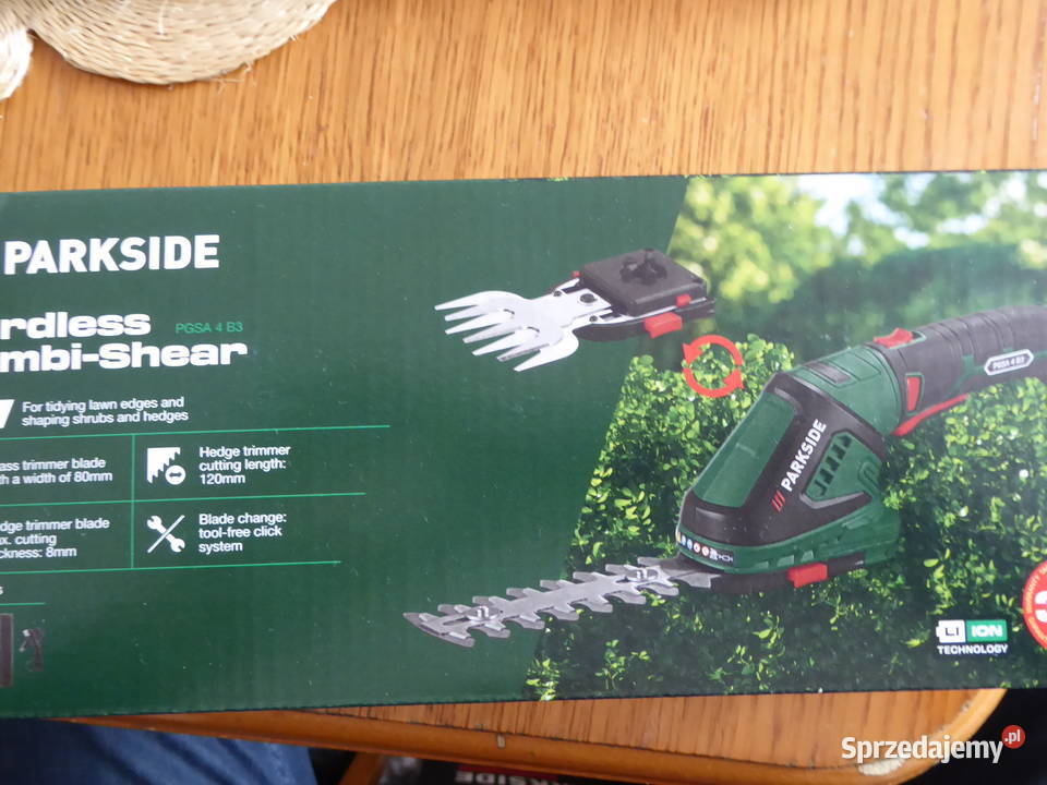 Akumulatorowe nożyce do trawy i krzewów PARKSIDE Olsztyn