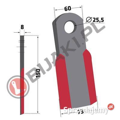 Zestaw noży IND07Z3 zamiast bijaka RM20 do Chmielniki