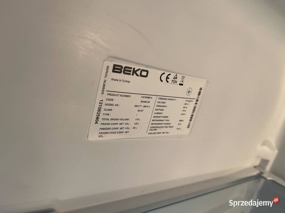 Lodówka Beko RDM6126 Kompaktowa 170L Klasa A