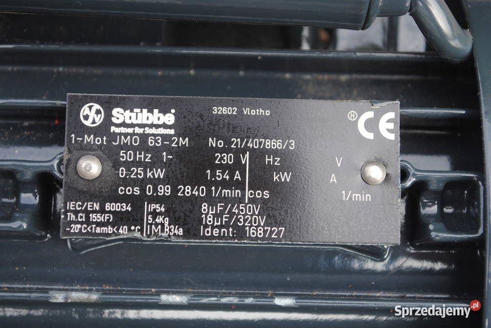 Silnik elektryczny 025kw 2840obrmin 230V