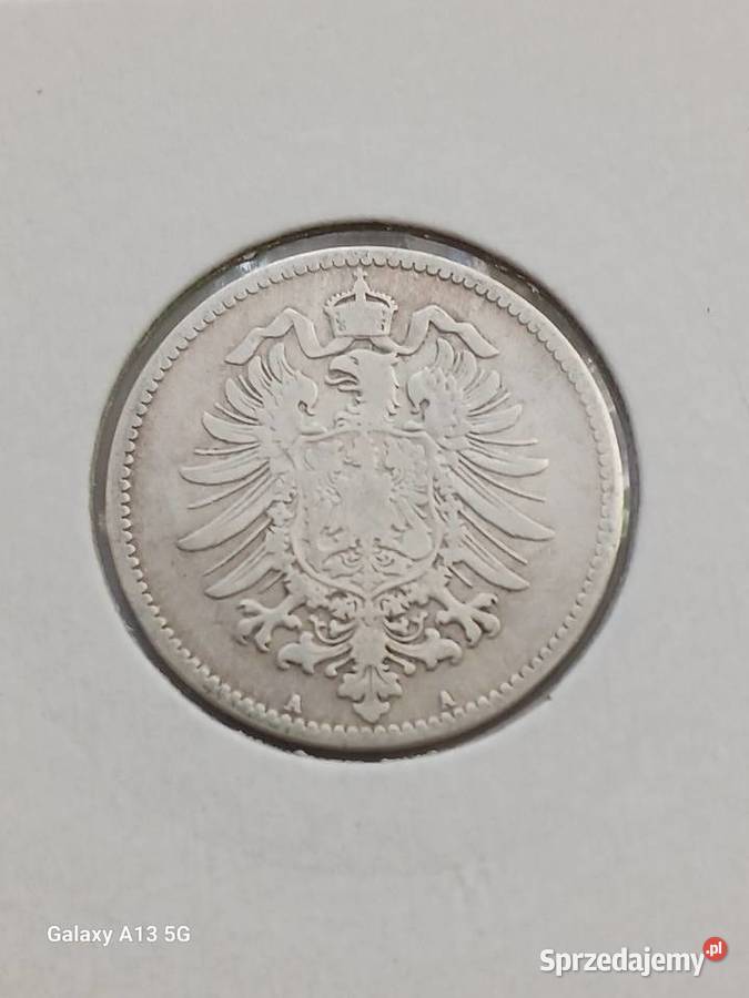1 Marka Prusy 1875 r 3 mennica A Numizmatyka Konin sprzedam