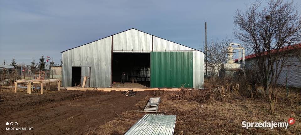 C43 OCYNKOWANY Garaż Blaszany Przesuwna Brama Sprzedaż Nowy Tomyśl sprzedam