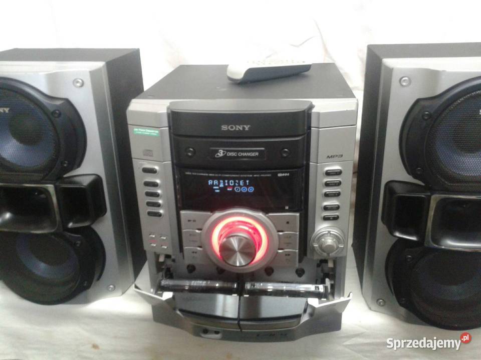 wieża SONY 3xCD 2xkaseta radio RDS pilot Ostrowiec Świętokrzyski