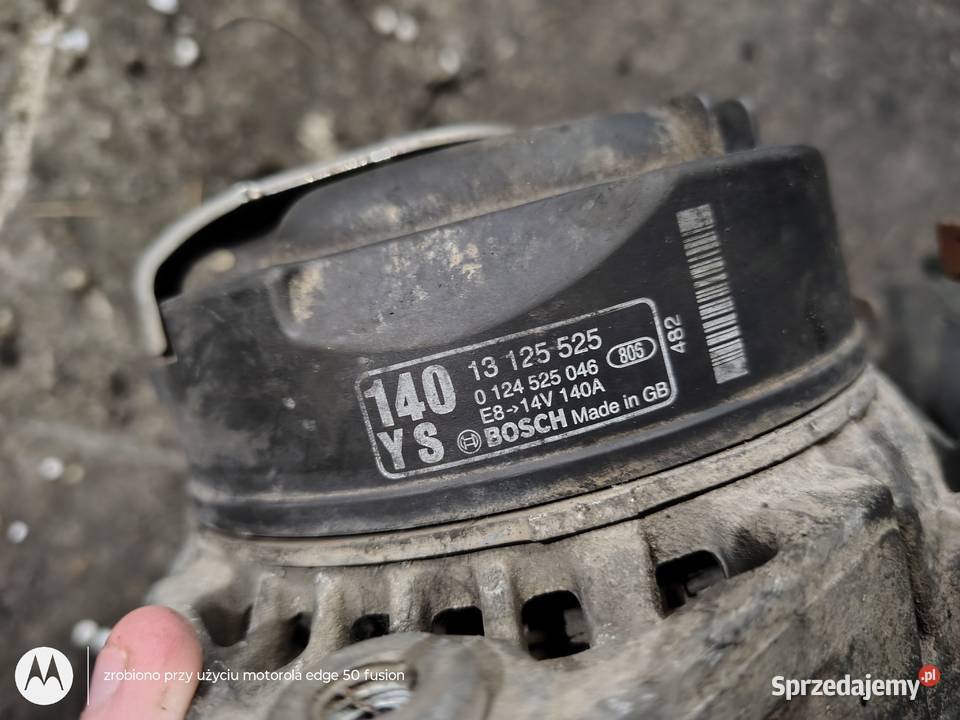 Alternator Bosch 13125525 Opel Vectra C 30 CDTI Układ elektryczny silnika Książ Wielkopolski