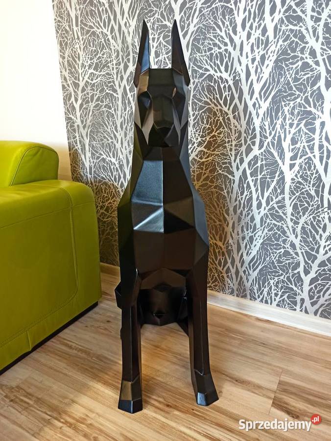 Doberman metal rzeźba stał figura pies opolskie Opole