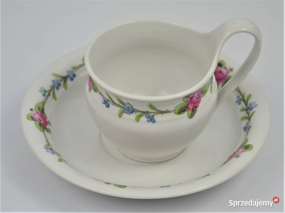 Filiżanka Biedermeier Frstenberg uchwyt Campaner Bronisze sprzedam