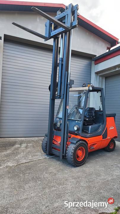 Wózek widłowy elektryczny 4 tony Linde E 40 P Sucha Beskidzka