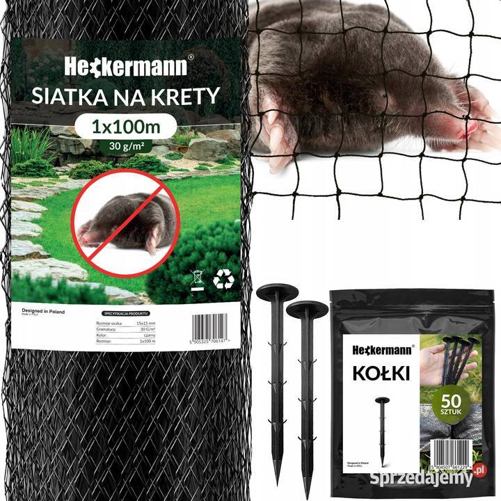 atka na krety 1x100m 30gm2 pod trawnik i uprawy Pozostałe Katowice sprzedam