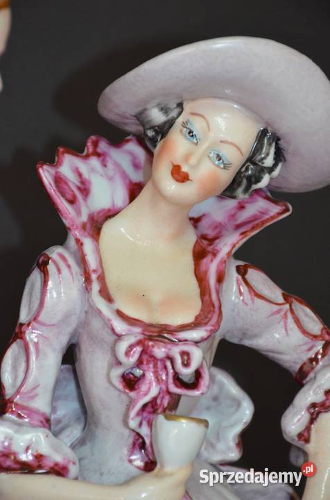Rocerm porcelana grupa figuralna Idylla kolor i Antyki, Sztuka, Kolekcje Środa Wielkopolska