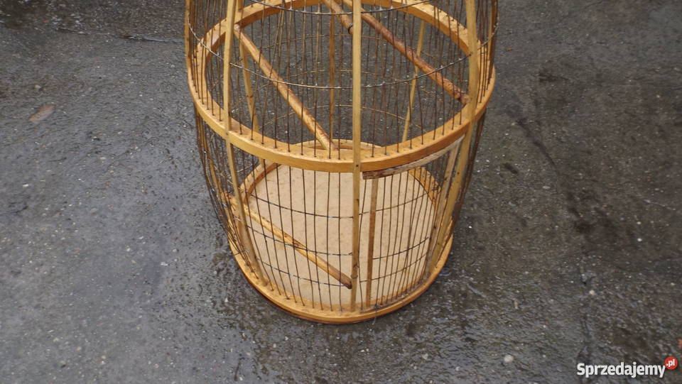 Stara duża klatka ptaków Papugi inny kolor Dekoracje i ozdoby Grodziczno