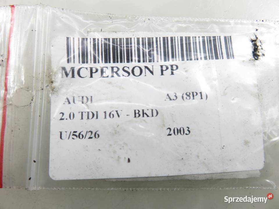 MCPERSON PRAWY PRZEDNI AUDI A3 8P1 20 TDI małopolskie
