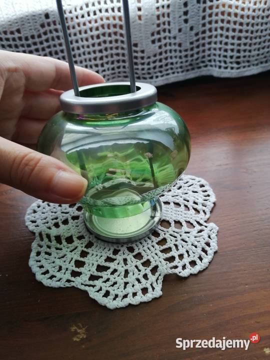 świecznik szklany na małą świeczkę tealight Warszawa sprzedam