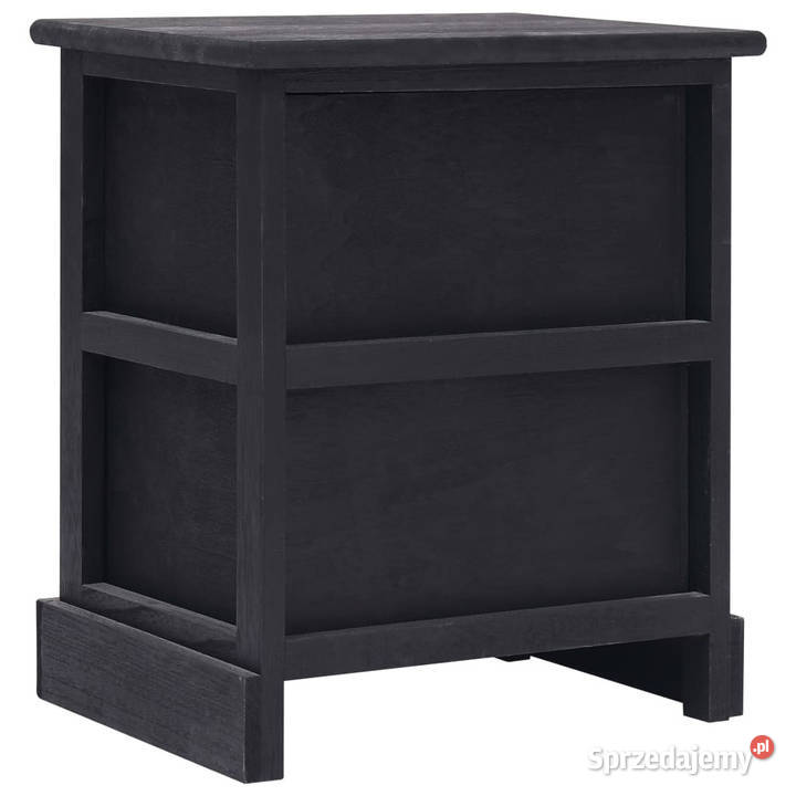 Szafki nocne 2 czarne 38x28x45 drewno paulownia Warszawa