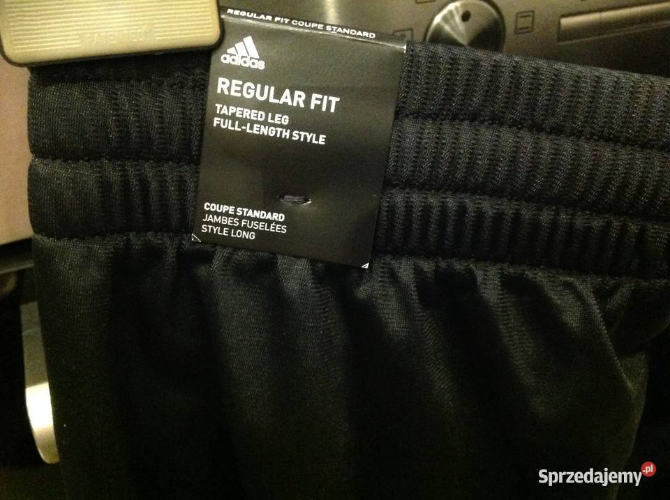 Czarne Spodnie dresowe męskie ADIDAS L Nowe Adidas sprzedam