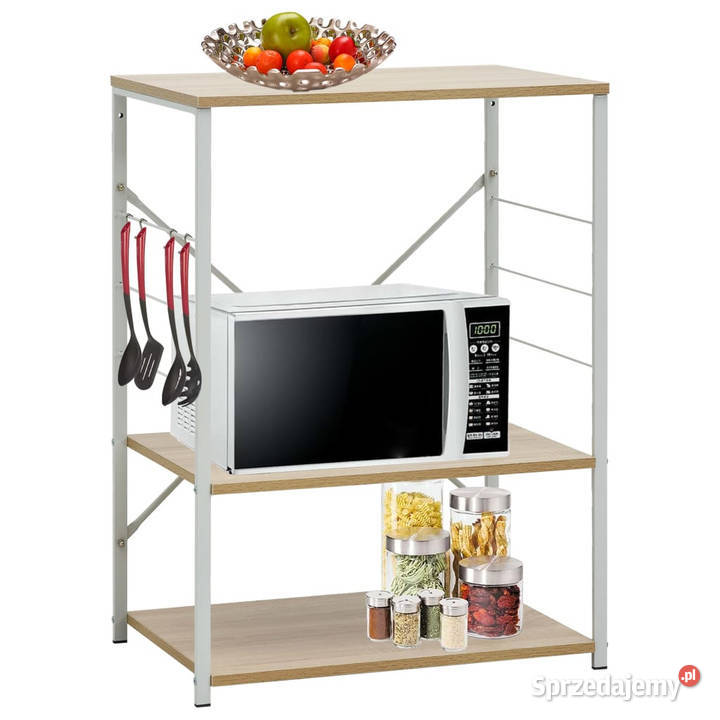 Szafka na mikrofalówkę białodębowa 60x396x795 Warszawa