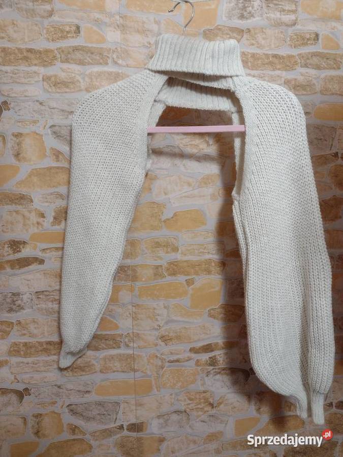38M ZARA Beżowy golf narzutka sweter z Kraków