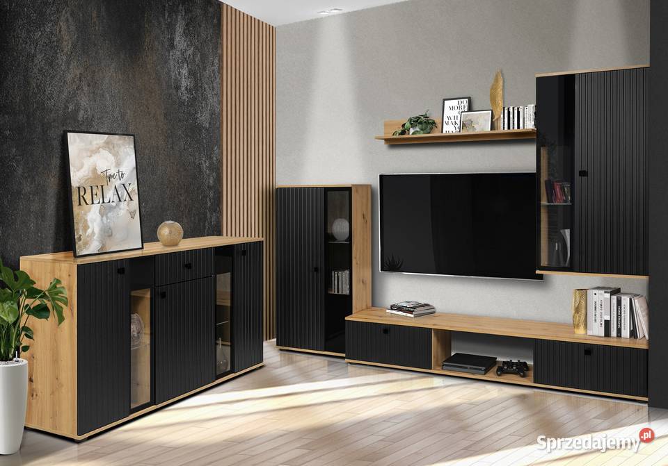 Meblościanka komoda Salsa MDF Lamel Do salonu łódzkie Kutno