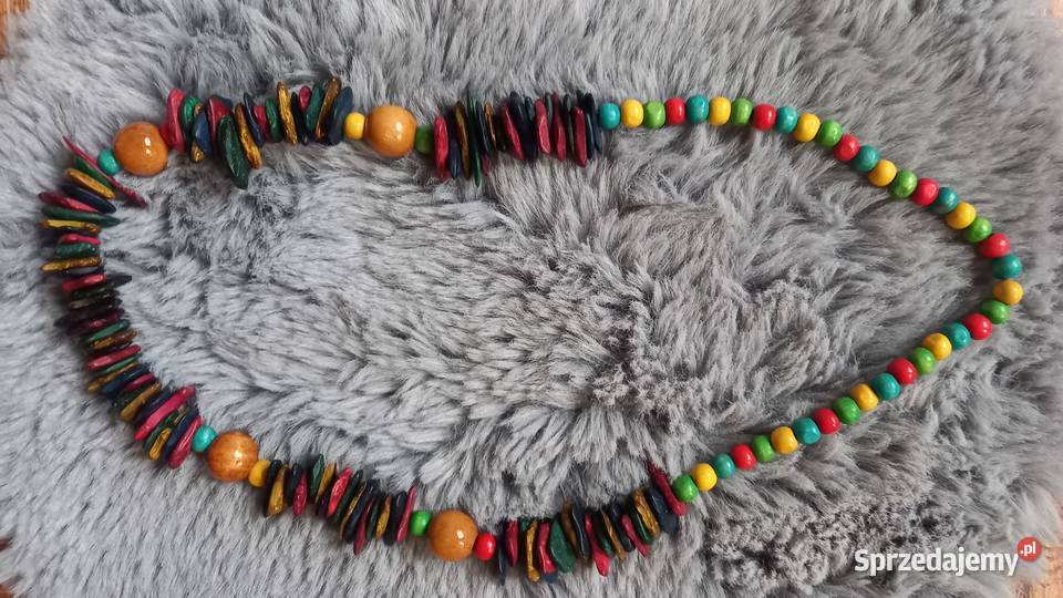 Korale naszyjniki prl vintage Tychy