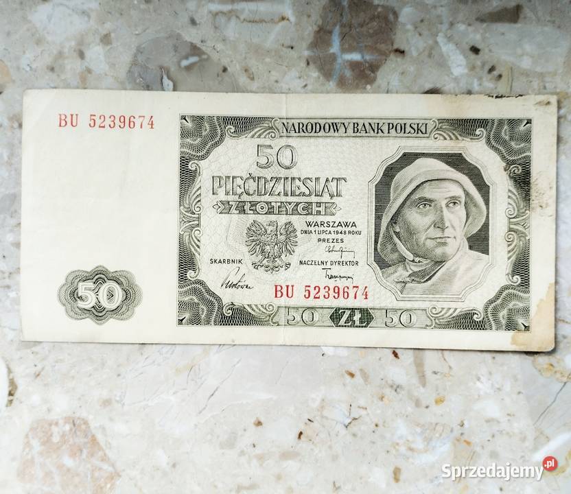 Sprzedam banknot 50 zł z 1948