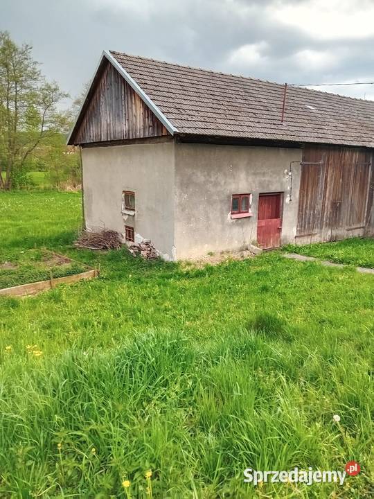 Drewniany dom z budynkiem gospodarczym Sprzedaż