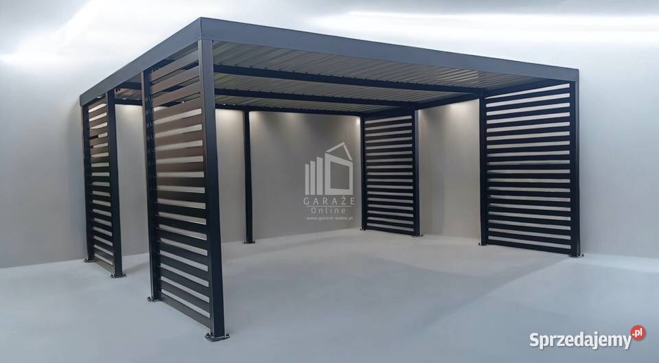CarPort PREMIUM Wiata samochodowa 6x6 Antracyt Sprzedaż Wrocław sprzedam