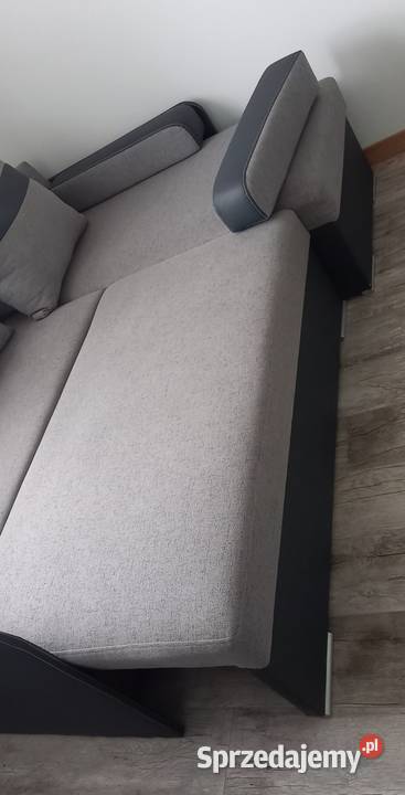 Narożnik rozkładany szary łóżko wypoczynek Małkinia Górna