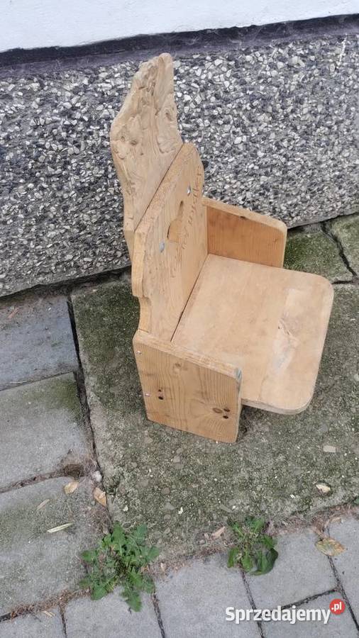 Krzesełko Kwietnik drewniany Hej wykołysoł Krosno