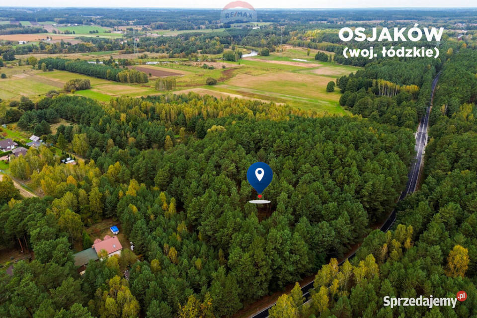 Na sprzedaż działka budowlana w lesie 0m Osjaków