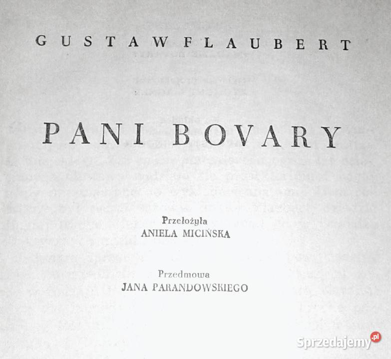 Pani Bovary Gustave Flaubert Chełm