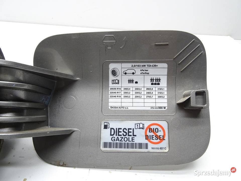 KLAPKA WLEWU PALIWA KOREK 1K0010497C SKODA osobowe sprzedam